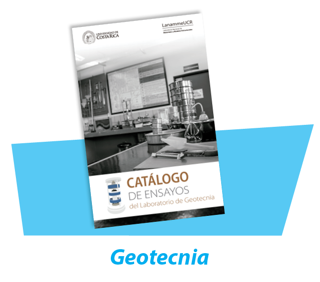 Catálogo de Ensayos del Laboratorio de geotecnia